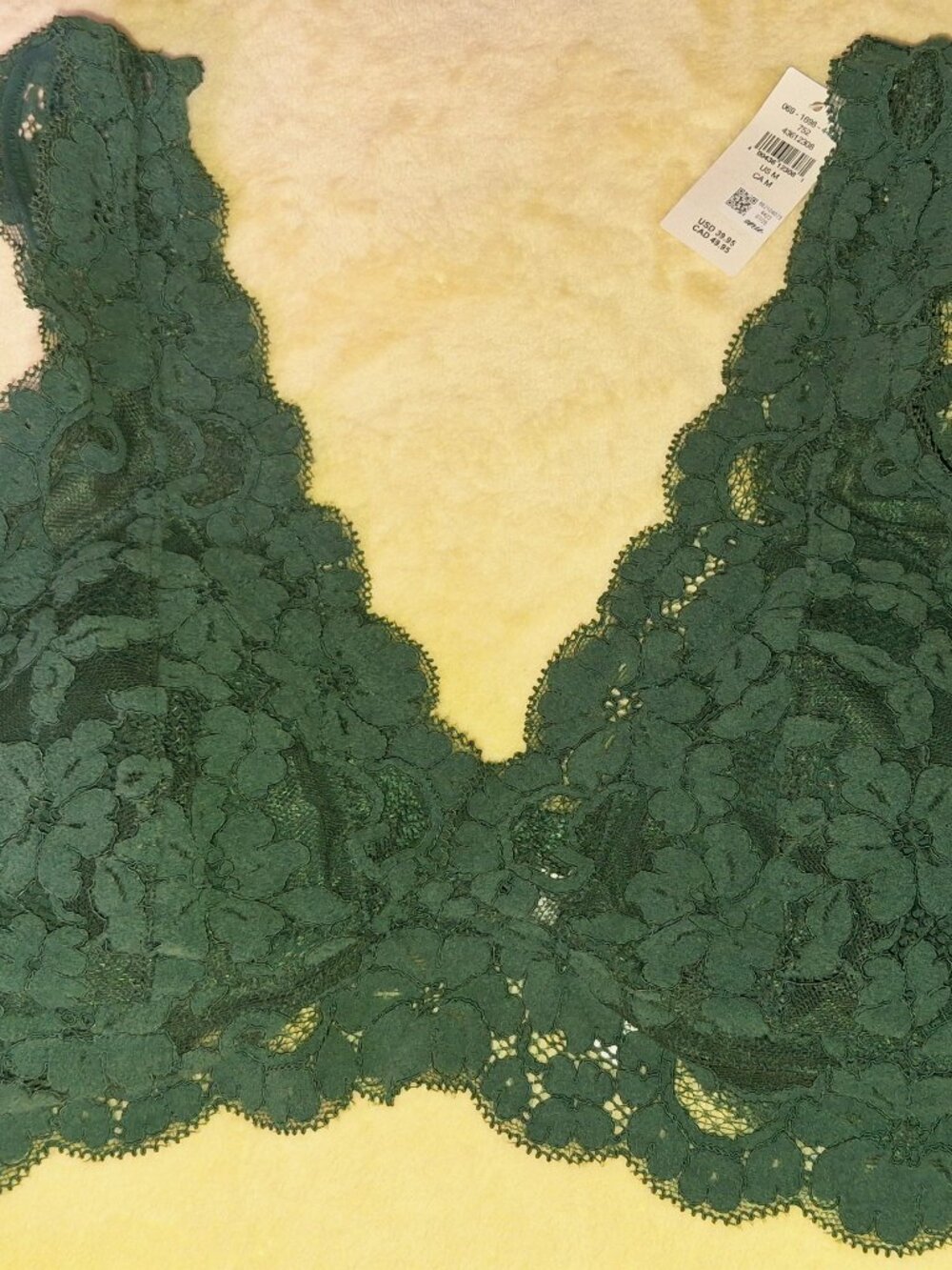 Aerie green lace padded bralette